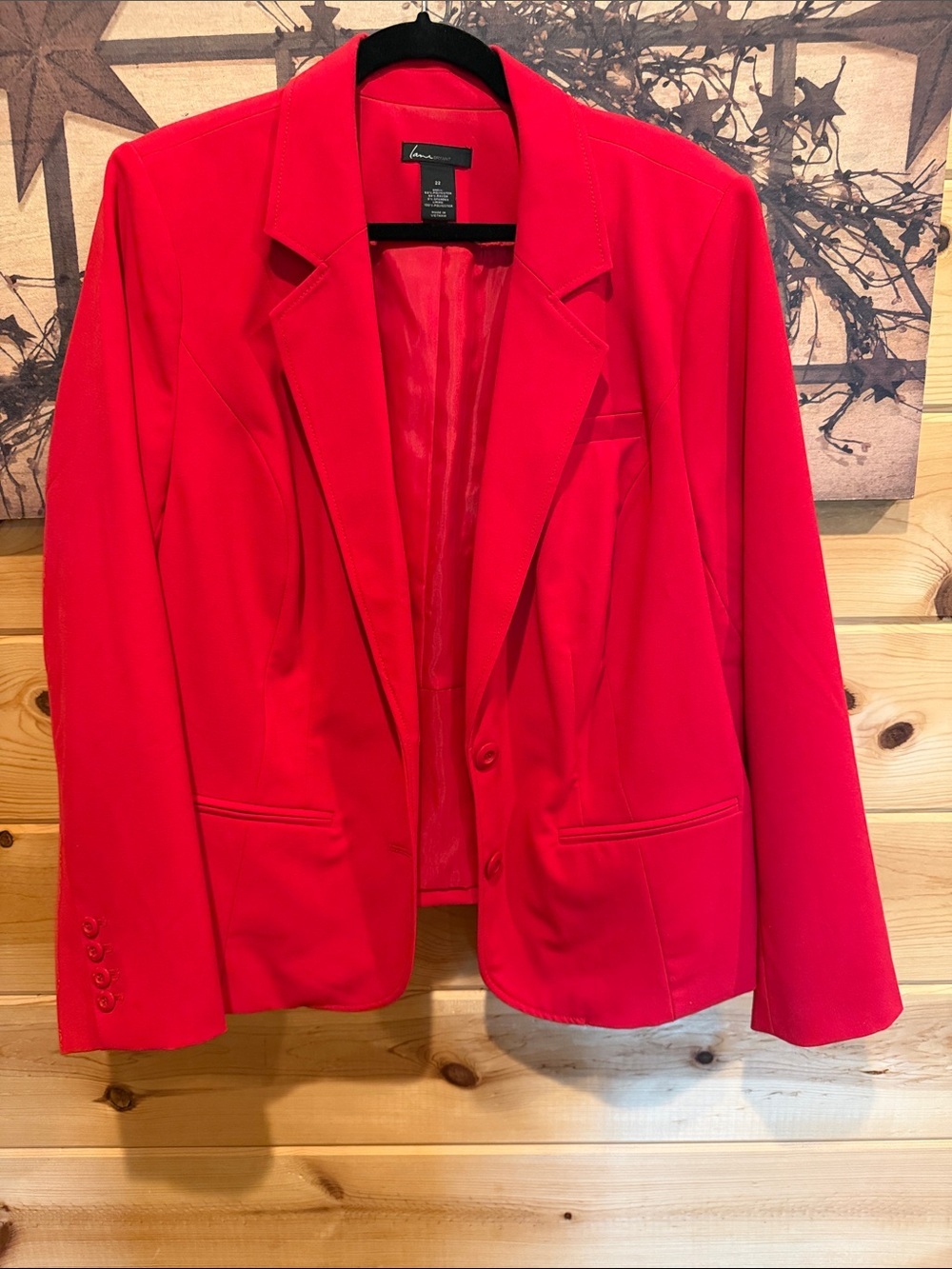 Lane Bryant Bright Red Tailored Blazer